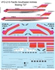 1:72 Pacific Southwest Airlines Boeing 727-100 / -200 (Faded)