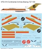 1:72 Continental Airlines Boeing 727-100